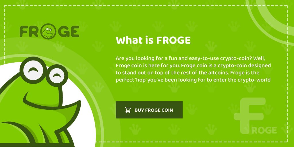 FROGE Coin is now Live - Get it while it’s fresh